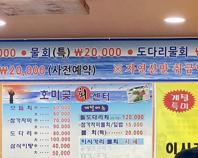 호미곶참가자미 이미지
