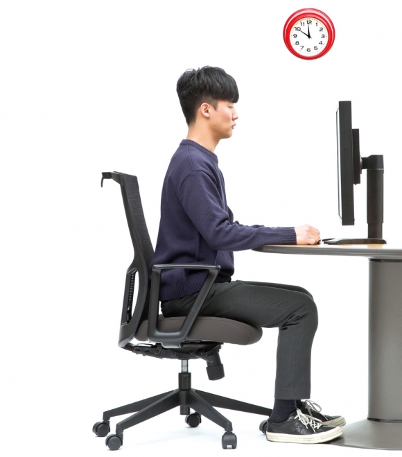 바른자세 이미지