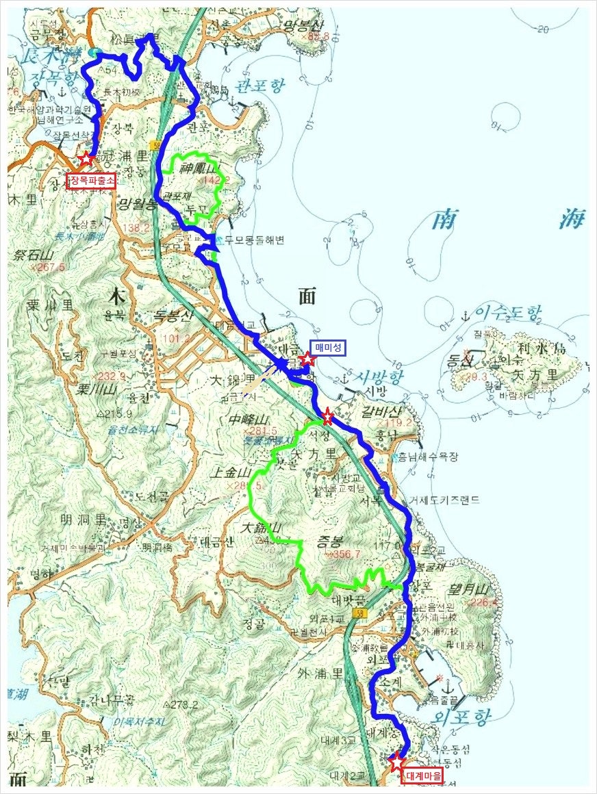 남파랑길 18코스 이미지