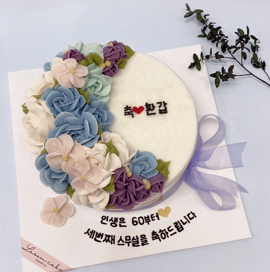쫄깃플라워케이크 이미지
