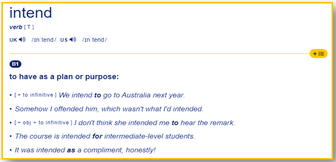 Intend Use intend 뜻 (intended to, intended for) : 네이버 블로그