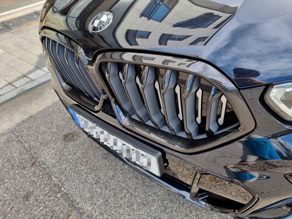 화성 동탄기흥로 / 랩핑 / 실내랩핑 / 그릴글라스윙 카본수전사 / BMW / X6