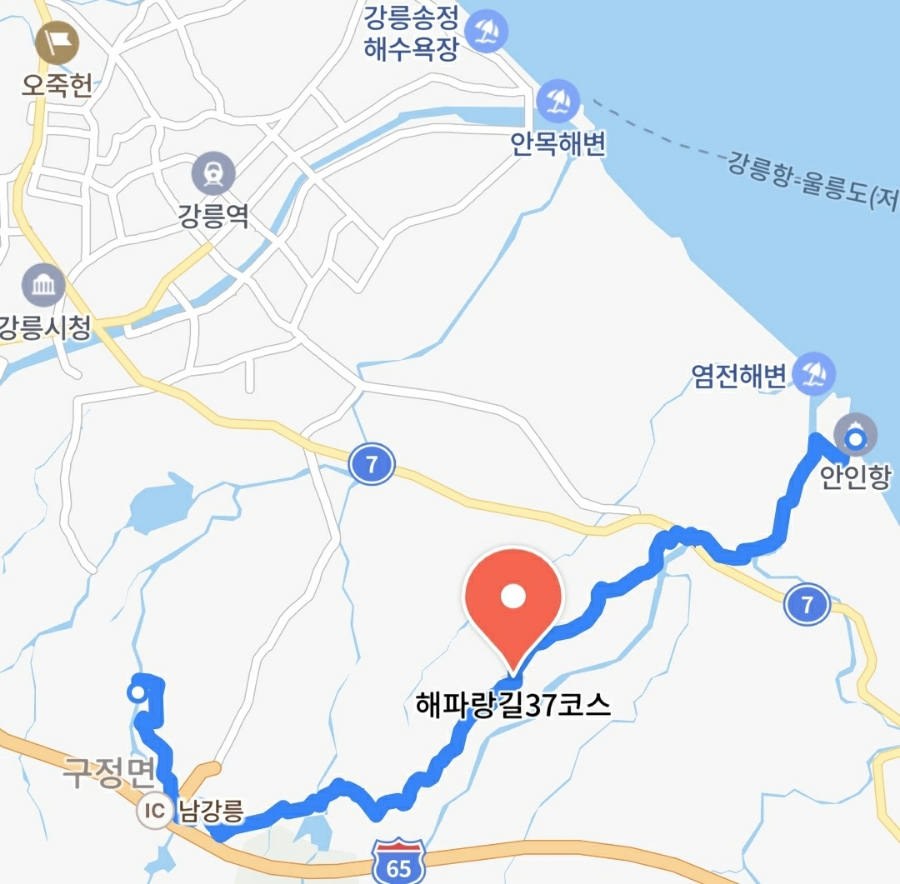 해파랑길 37코스 바우길 07구간 이미지