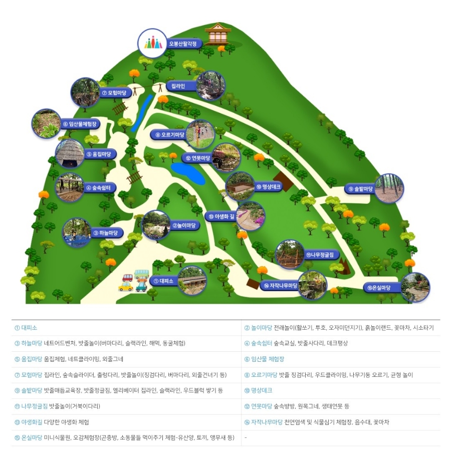 오봉산유아숲체험원 이미지