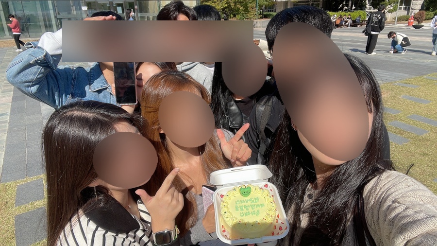 물든머리 이미지
