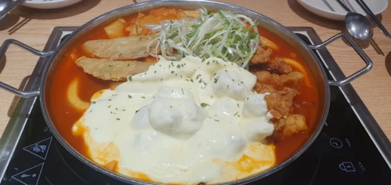 떡볶이&감자튀김 이미지
