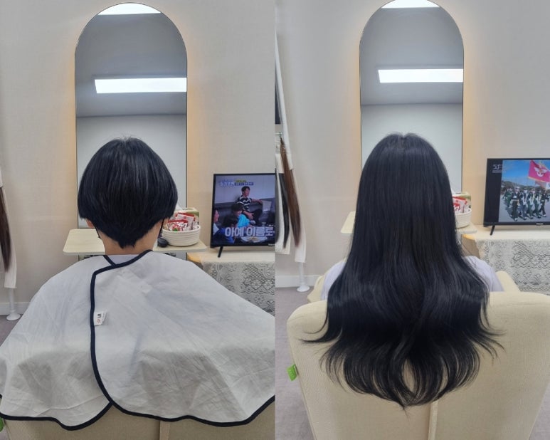 블랑쉬붙임머리 이미지
