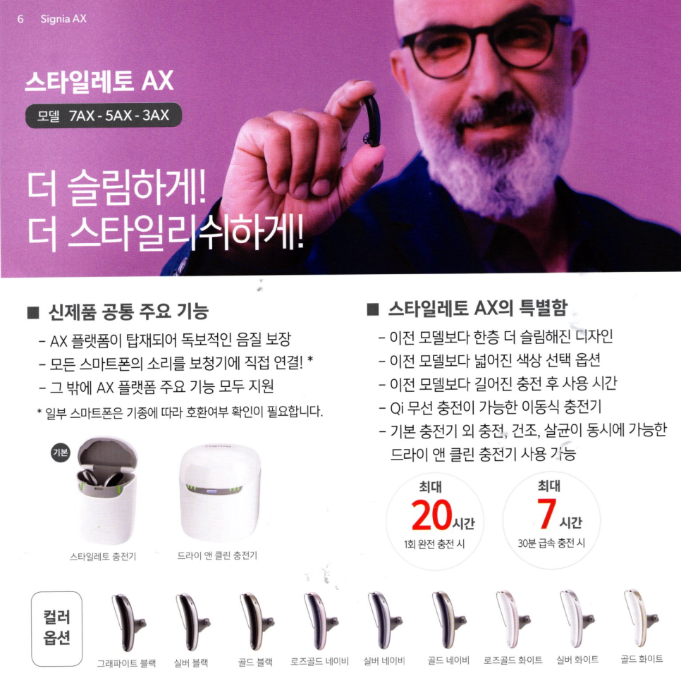 시그니아(Signia) 2023년도 신제품 AX 플랫폼 제품 설명 및 가격표(Price List) — 원문 이미지 5