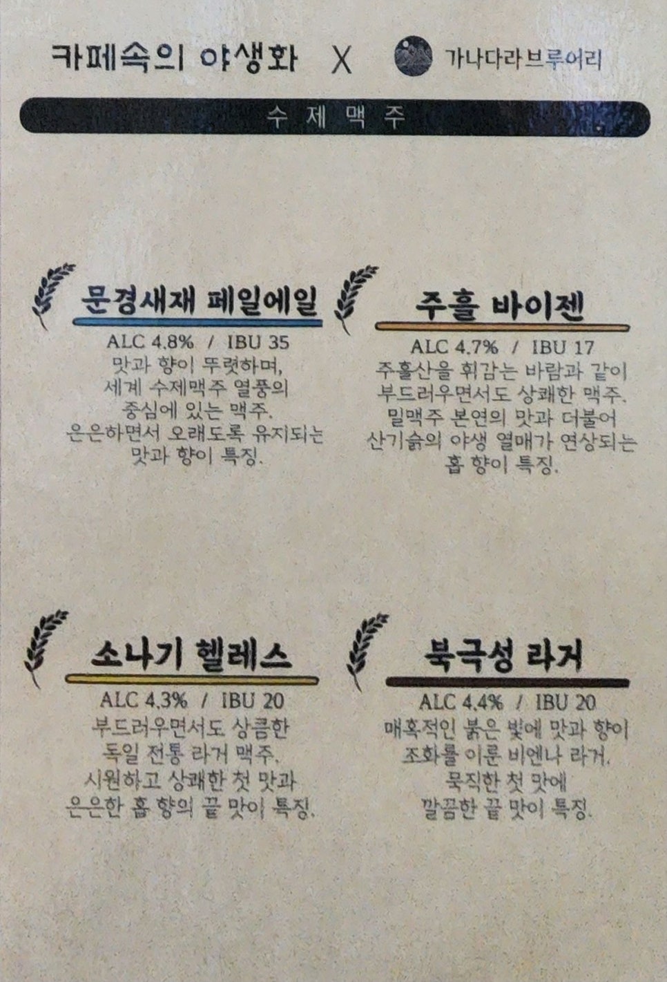 카페속의야생화 이미지