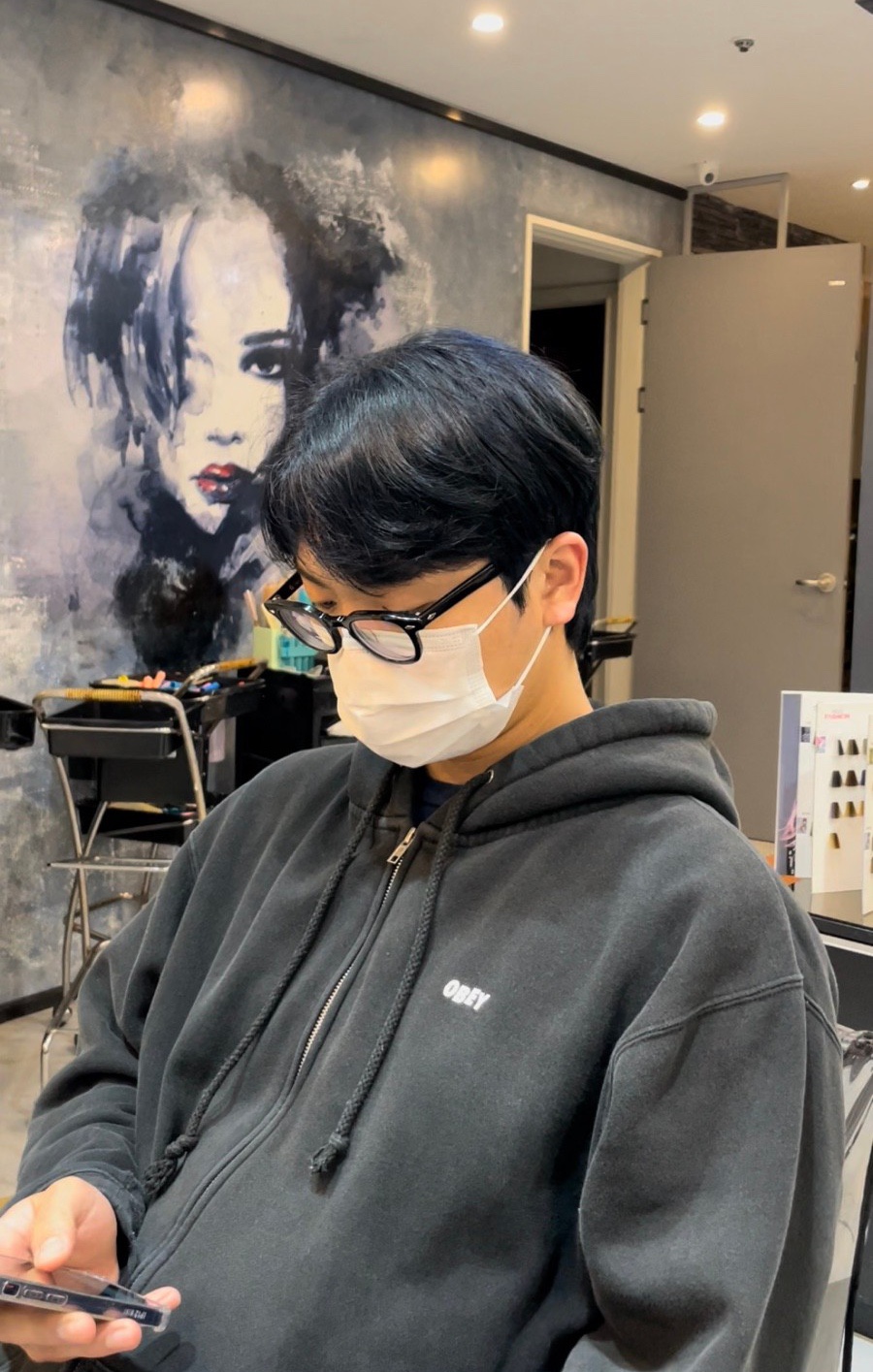 잉크빛헤어 이미지
