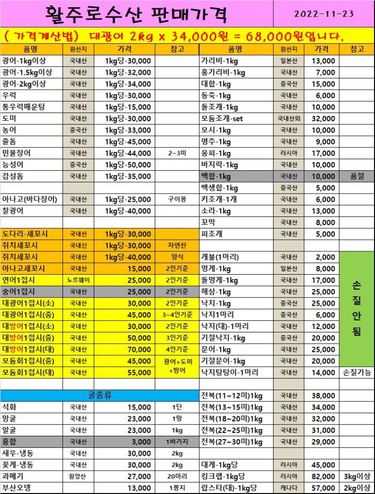 원이네수산 이미지