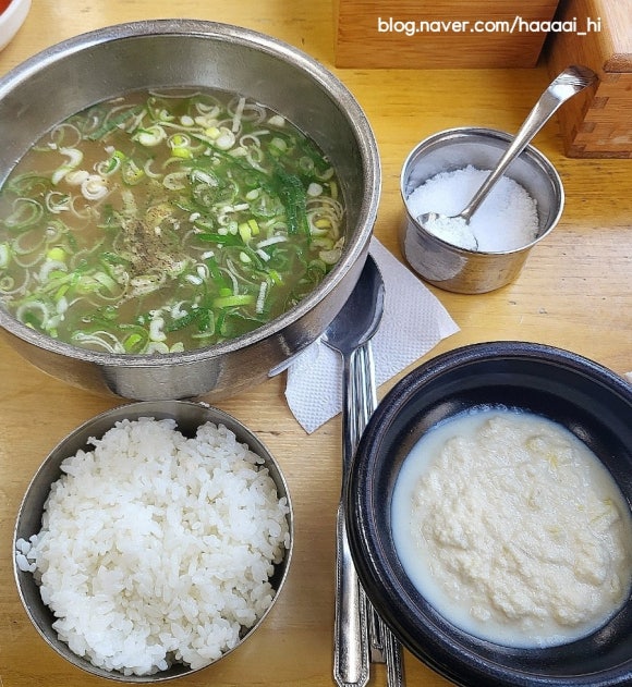 수제비국 보리밥집 이미지