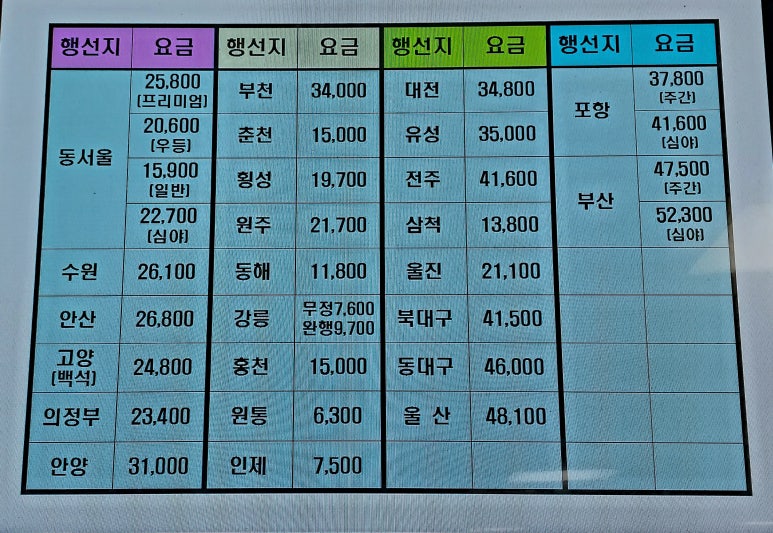 고성버스터미널(내) 이미지