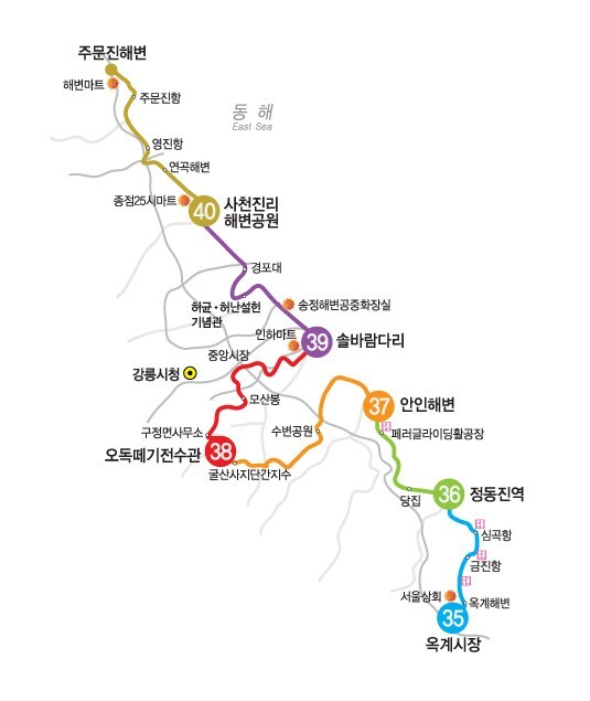 해파랑길 38코스 바우길 06구간 이미지