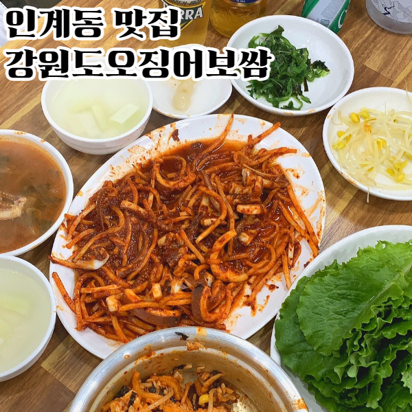 강원도 동해 오징어 보쌈 이미지