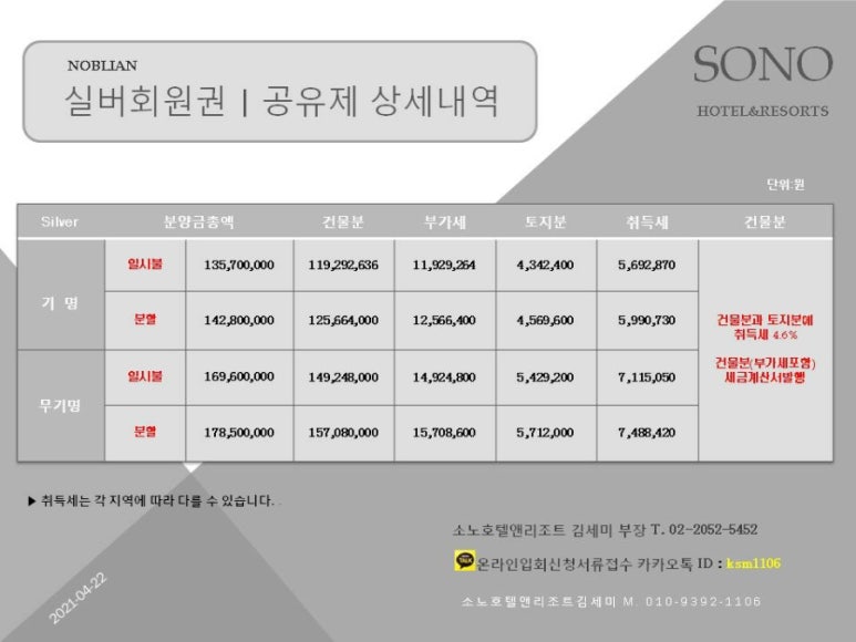 (주)소노인터내셔널 이미지