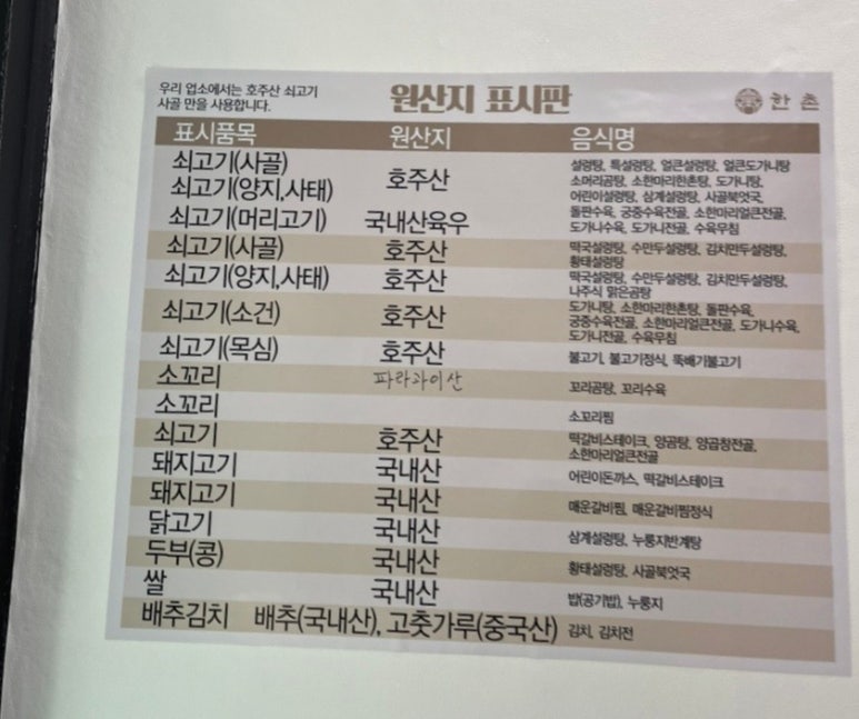 한촌설렁탕충주시청점 이미지