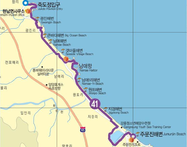 해파랑길 41코스 이미지