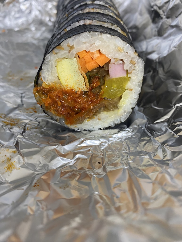 봄 꽃길김밥 이미지