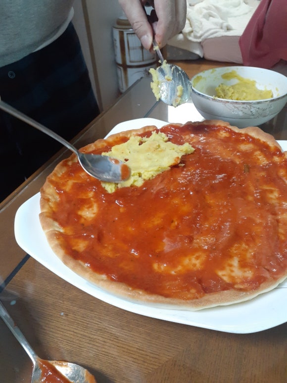 치킨먹고인생피자 이미지