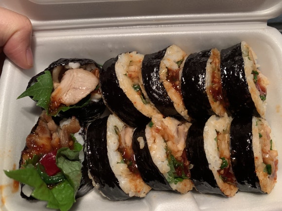 철판꽃삼겹김밥 이미지