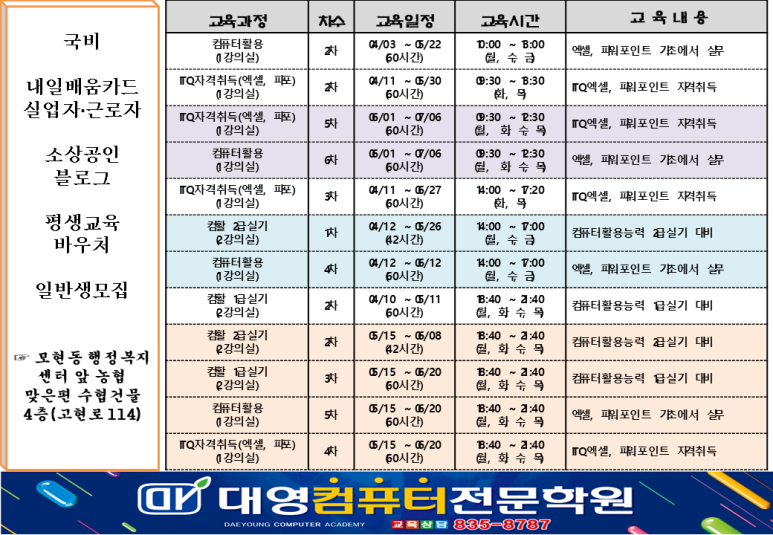 모현컴퓨터학원 이미지