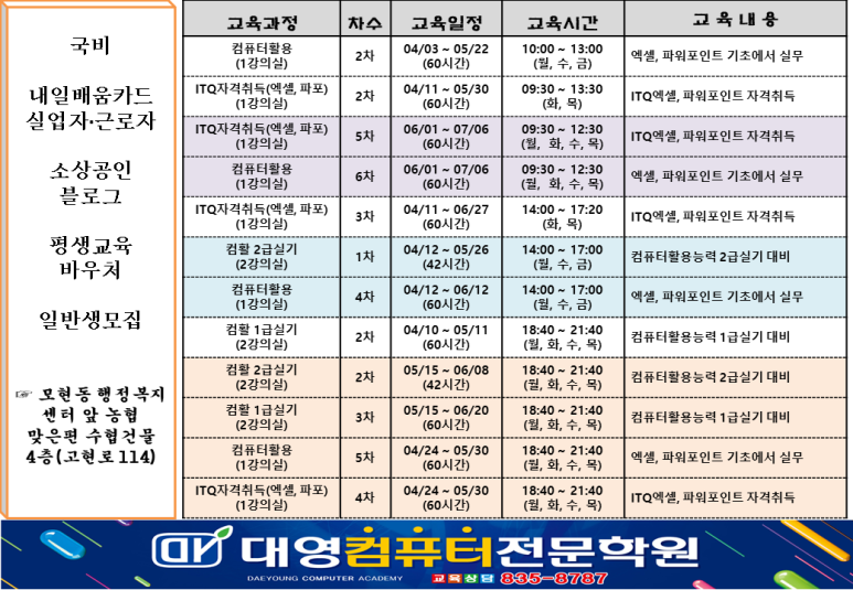 모현컴퓨터학원 이미지