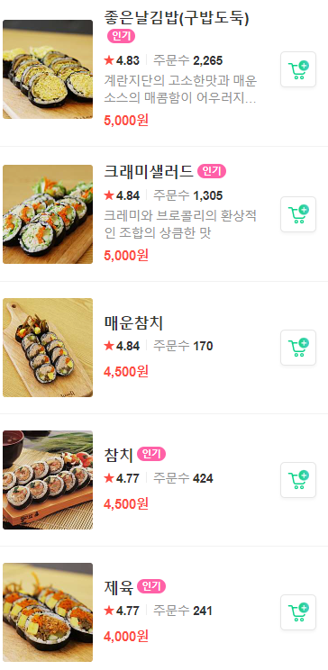 김밥이좋은날 이미지