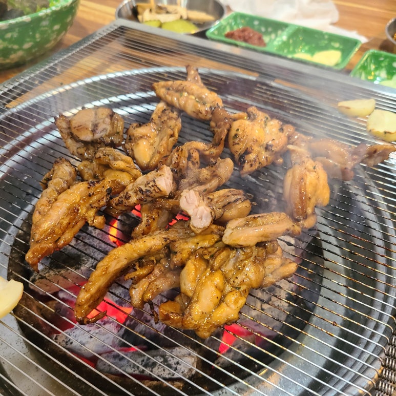 영농회관 숯불 이미지
