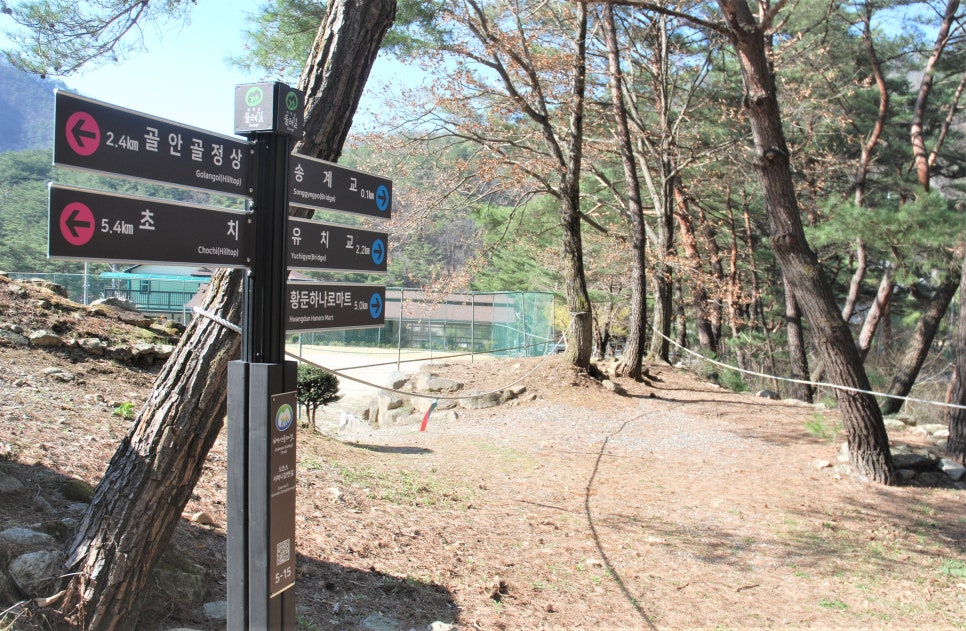 등산로 쉼터에서의 전망 이미지