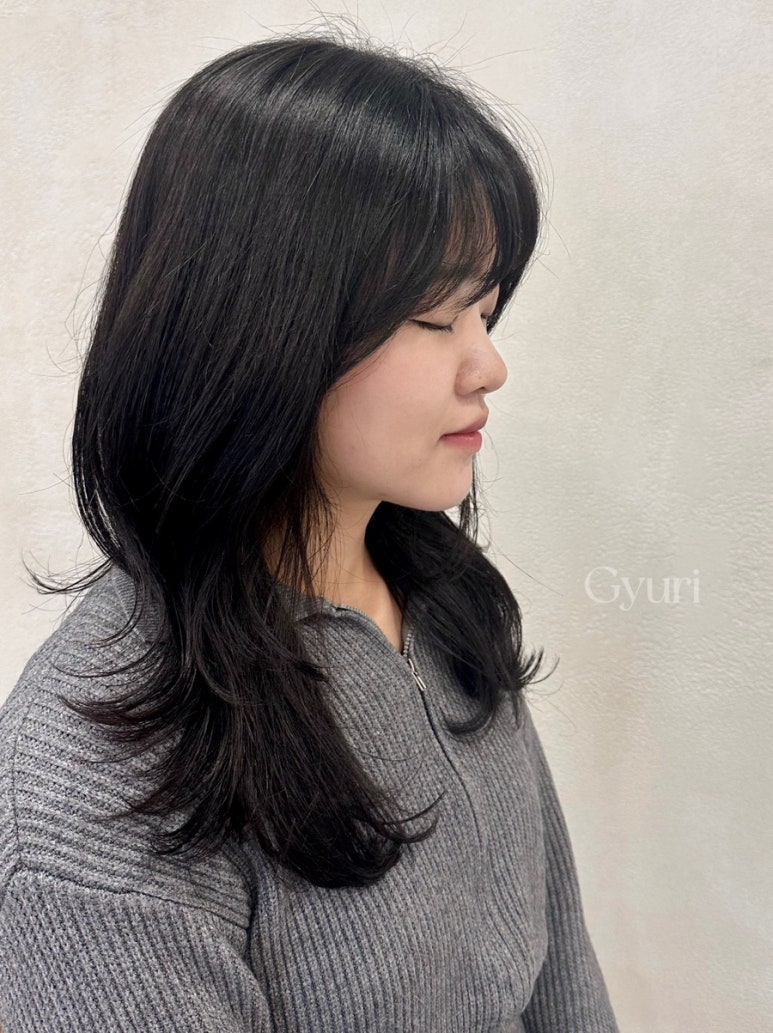 규리헤어라인 이미지