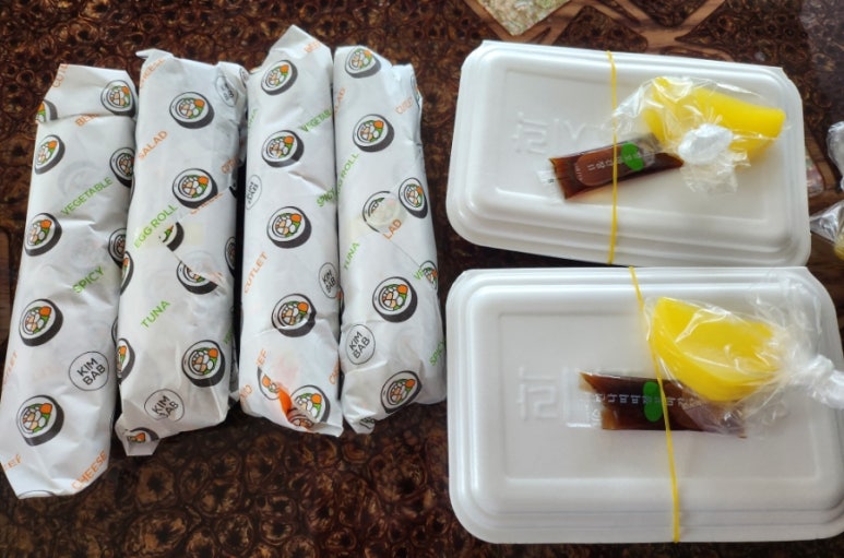 찬들김밥 이미지
