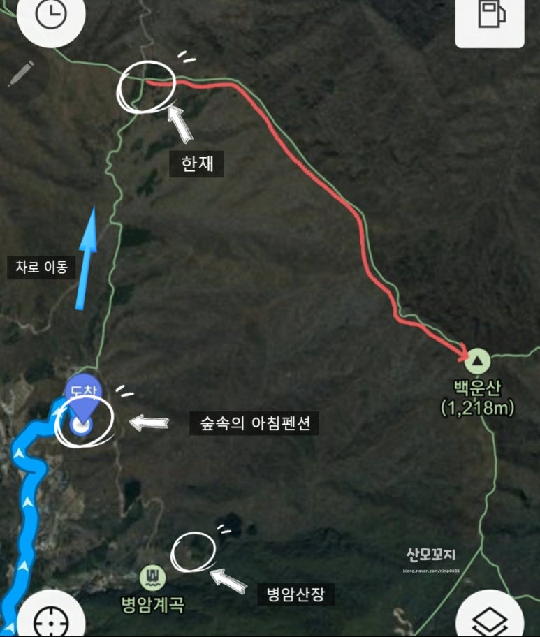 백운산숲속의아침 이미지
