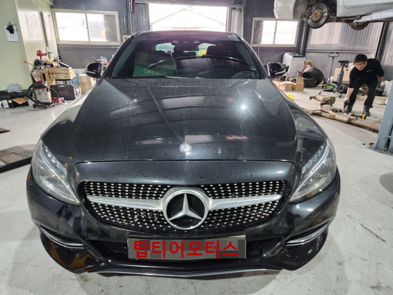 벤츠 C200 차량 크랭크 포지션 센서, 허브 베어링 교환 작업 네이버 블로그