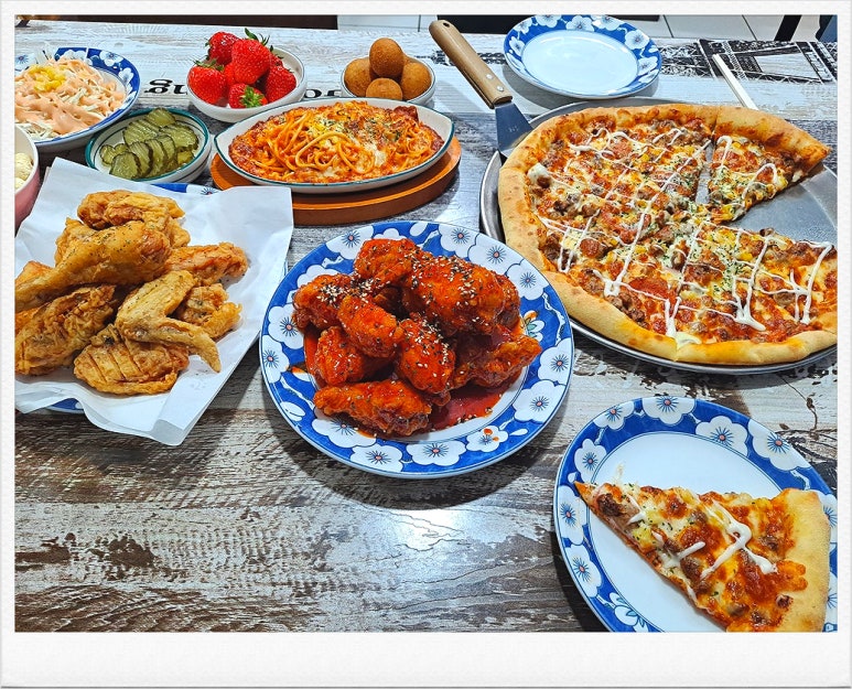 치킨먹고인생피자 이미지