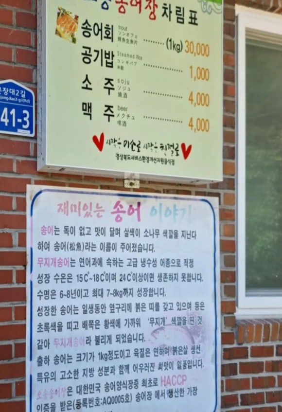 오송송어장 이미지