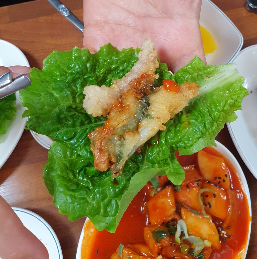 뽀빠이상추튀김 이미지