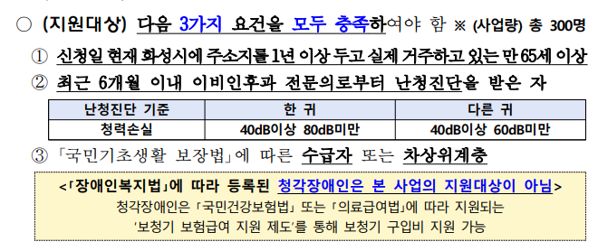 화성보청기 노인 보청기 지원 수행업체 선정 및 절차안내 — 원문 이미지 2