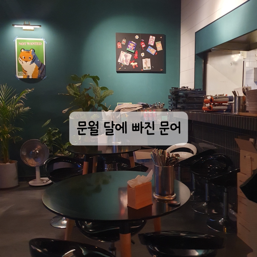 문월:달에 빠진 문어 이미지