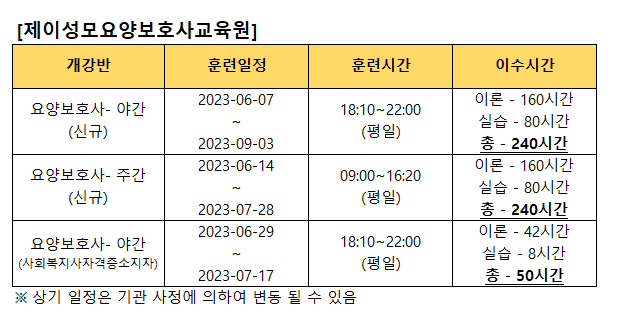 익산성모요양보호사교육원 이미지