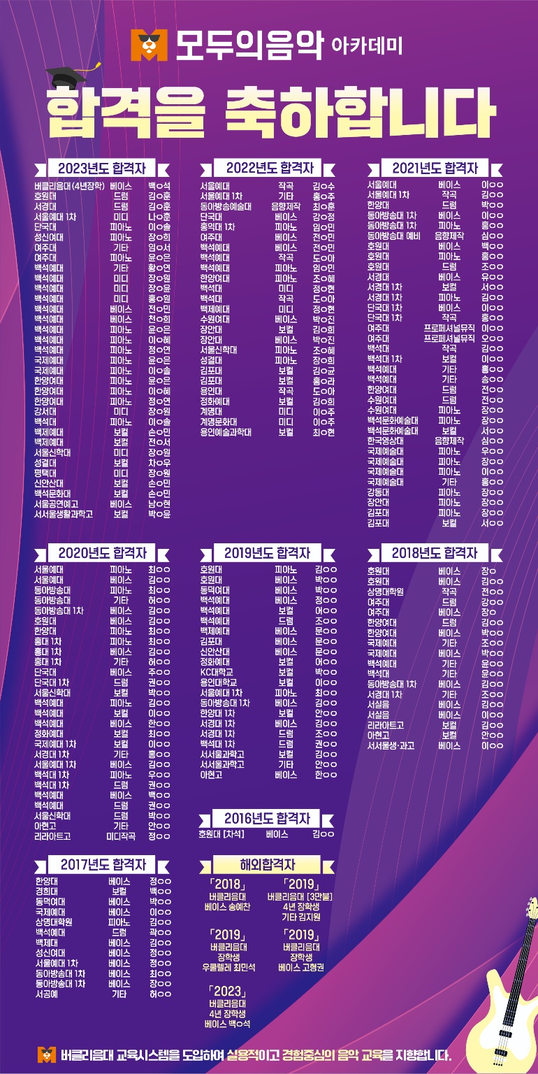 모두의음악버클리음대동문실용음악학원 이미지