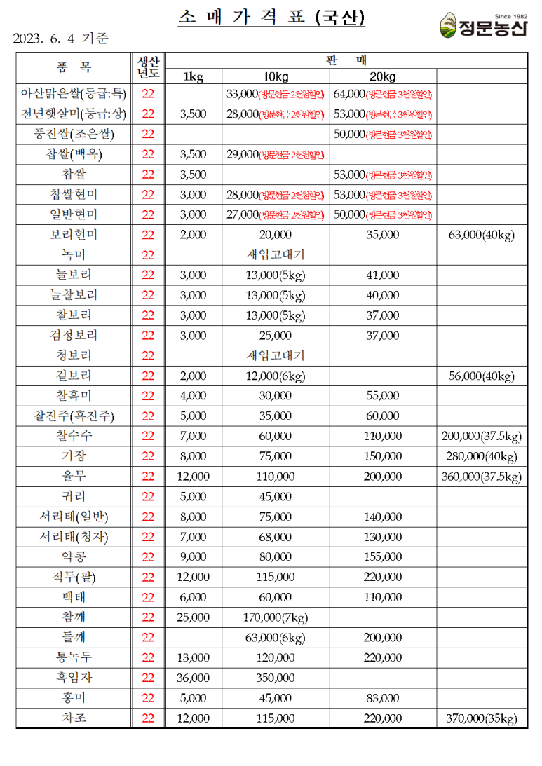정문농산 이미지