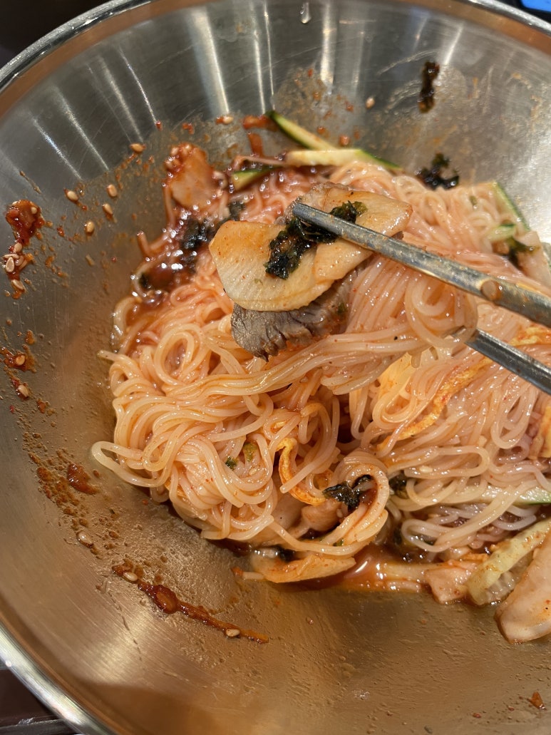 3.8밀면 이미지