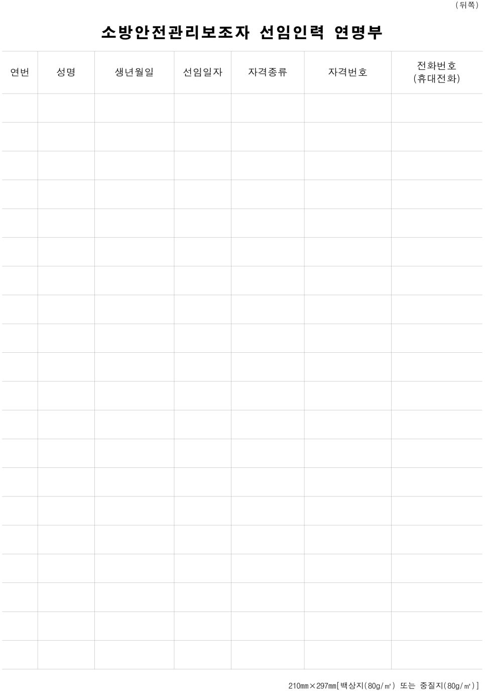 소방안전관리자 선임 후 신고절차는 (ft 소방안전관리자 선임신고서) : 네이버 블로그