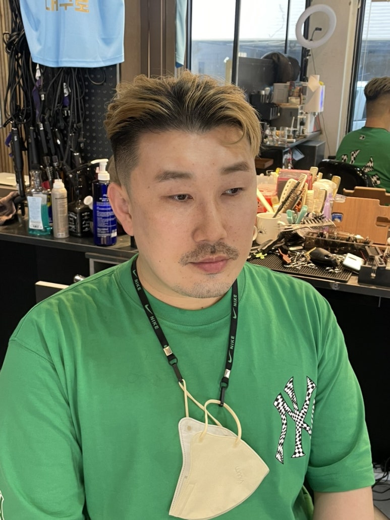 미남커트염색 이미지