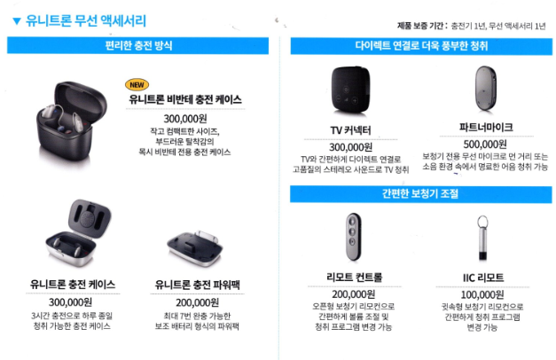 2023년 유니트론(Unitron) 보청기 신제품 비반테(Vivante) 특징 및 가격표(Price List) — 원문 이미지 23