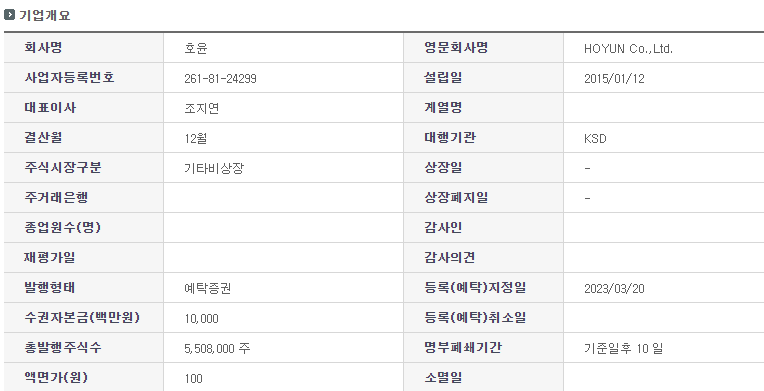 주식회사 호윤 이미지