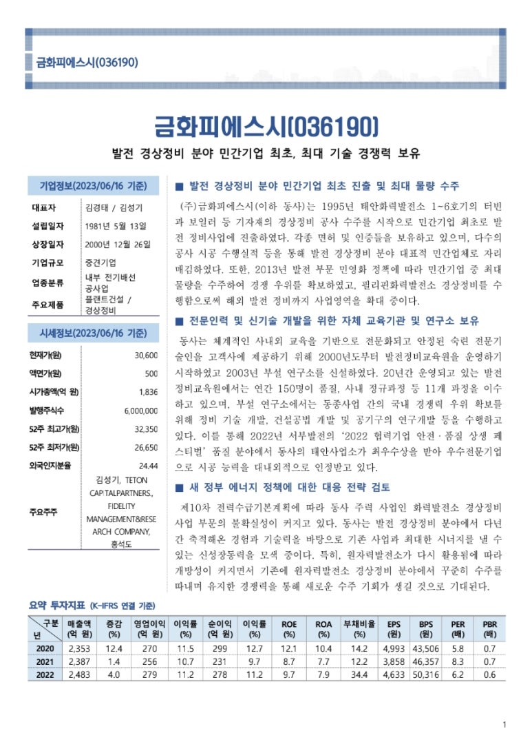 (주)금화피에스시 이미지