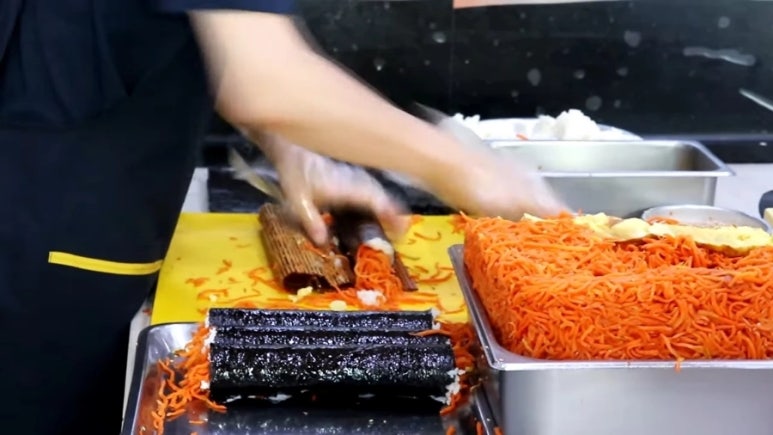 옛날당근김밥 이미지