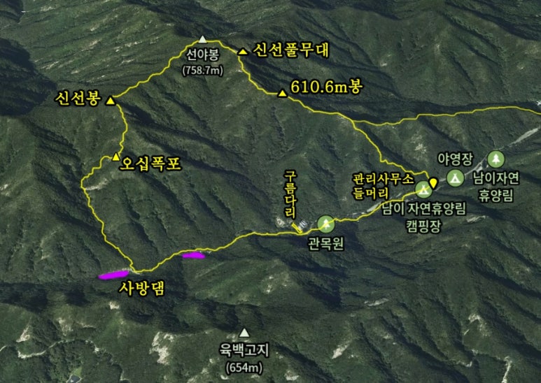 선야봉캠핑장 이미지